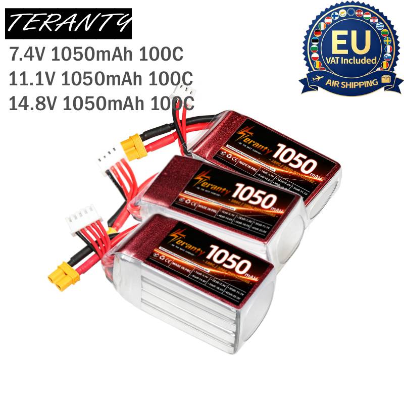 Lipo Battery 4S - 2PCS 1050mAh 2S 3S 4S RC