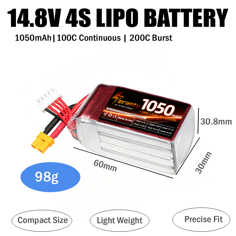 2PCS 1050mAh 2S 3S 4S RC Lipo  - Lipo Battery 4S review and price