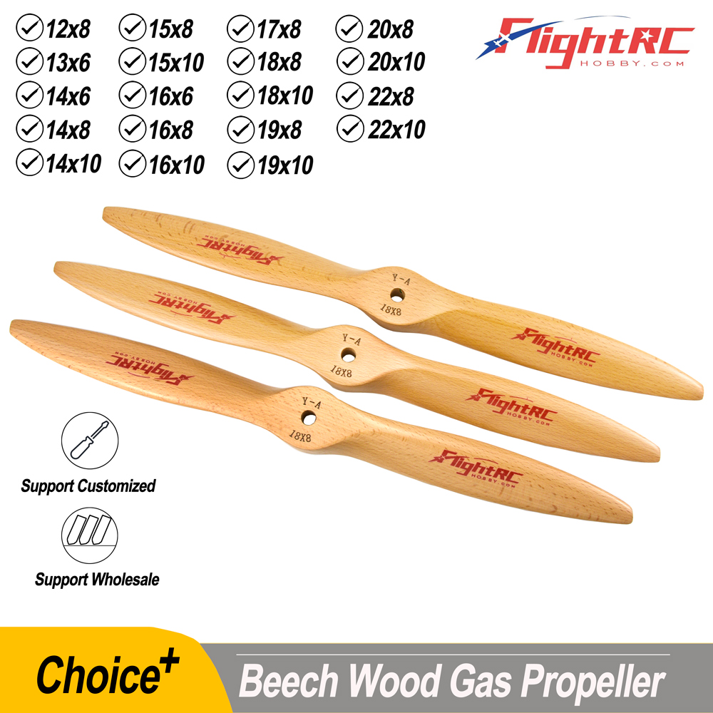 1Pc Wooden Beech Propeller CW  - Rc Hobby Engine review and price