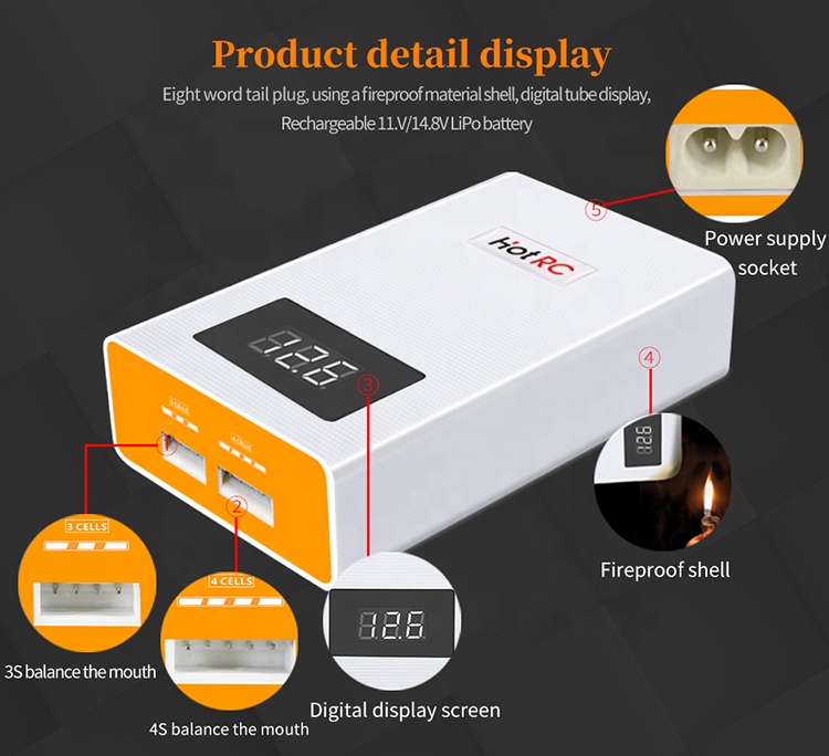 HOTRC A400 Digital 3S 4S 3000m - Lipo Battery 4S review and price