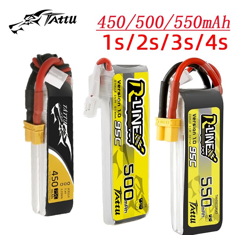 3Pcs NEW TATTU 450/500/550mAh  - Lipo Battery 4S review and price